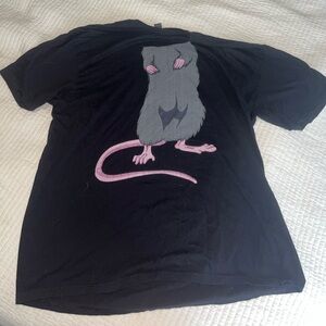 Black Rat Body Graphic T-Shirt